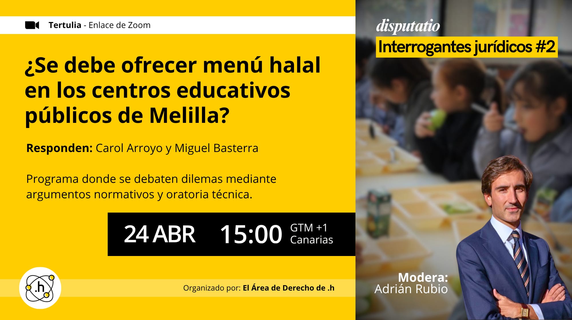 Slider Menu Halal en Centros Públicos