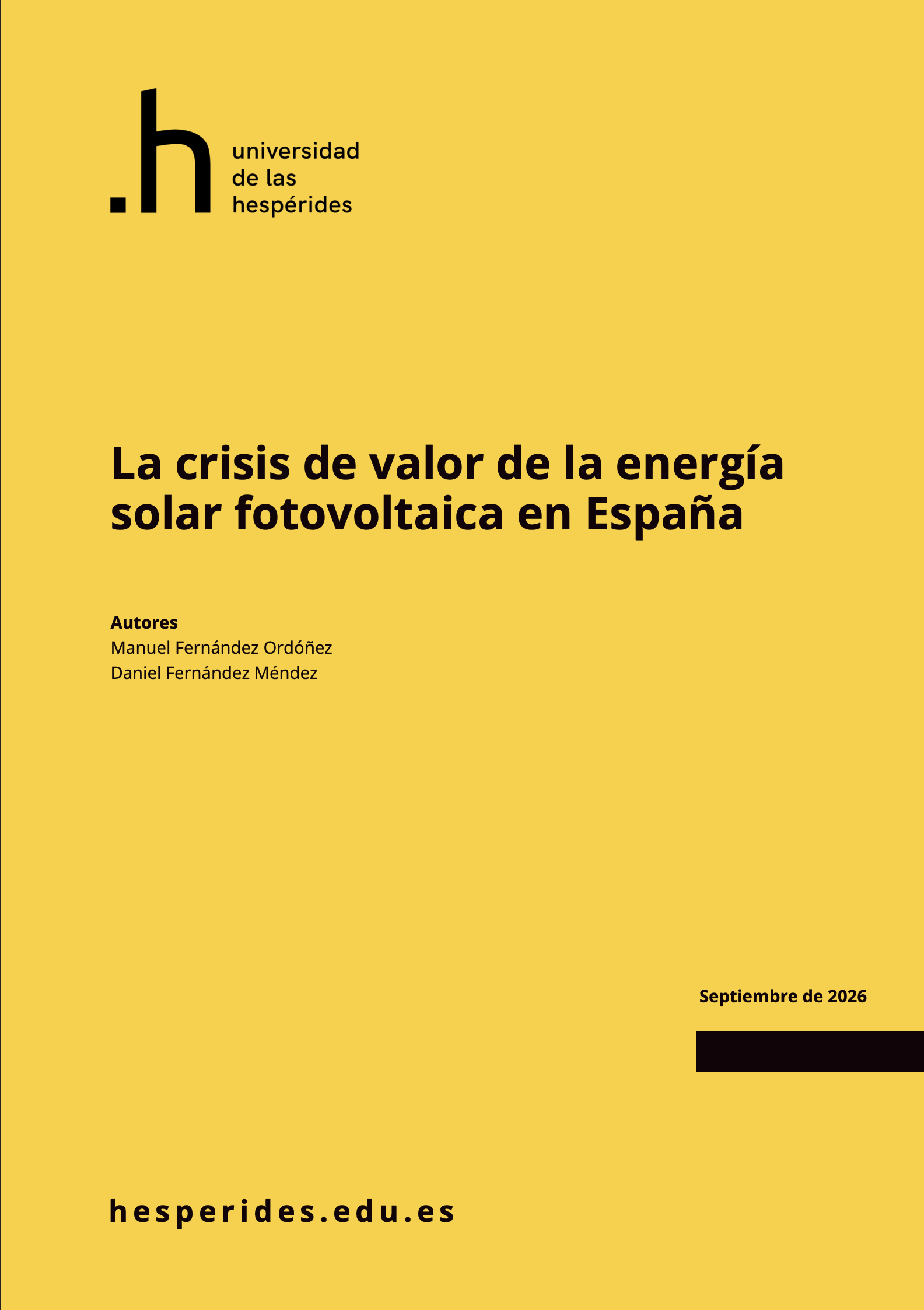 Portada del report
